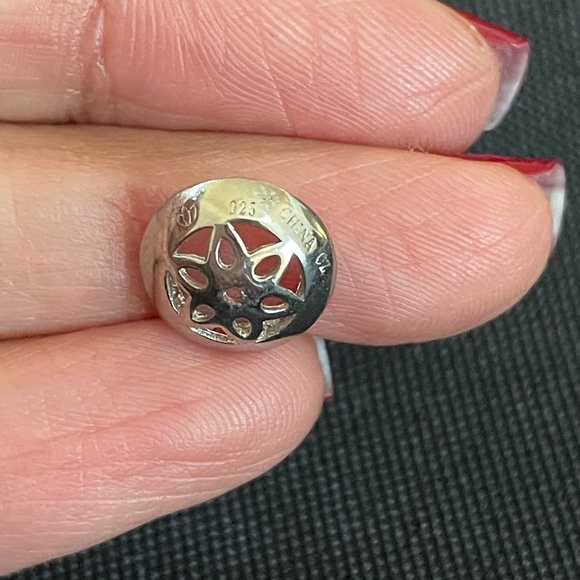 CZ Silver Interchangeable Halo Stud Earrings - Picture 4 of 5